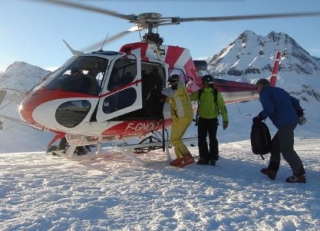 a caminho dos heliski A Val D iser 